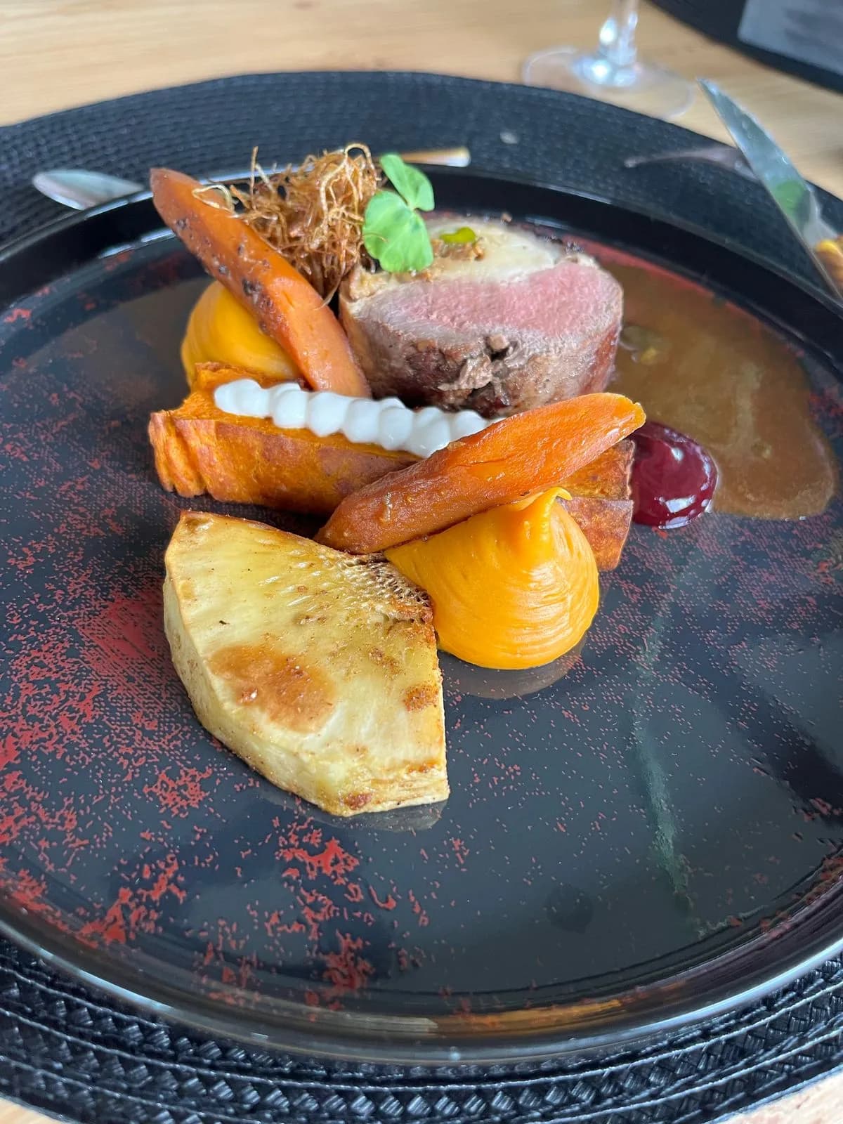 Assiette signée par le Chef