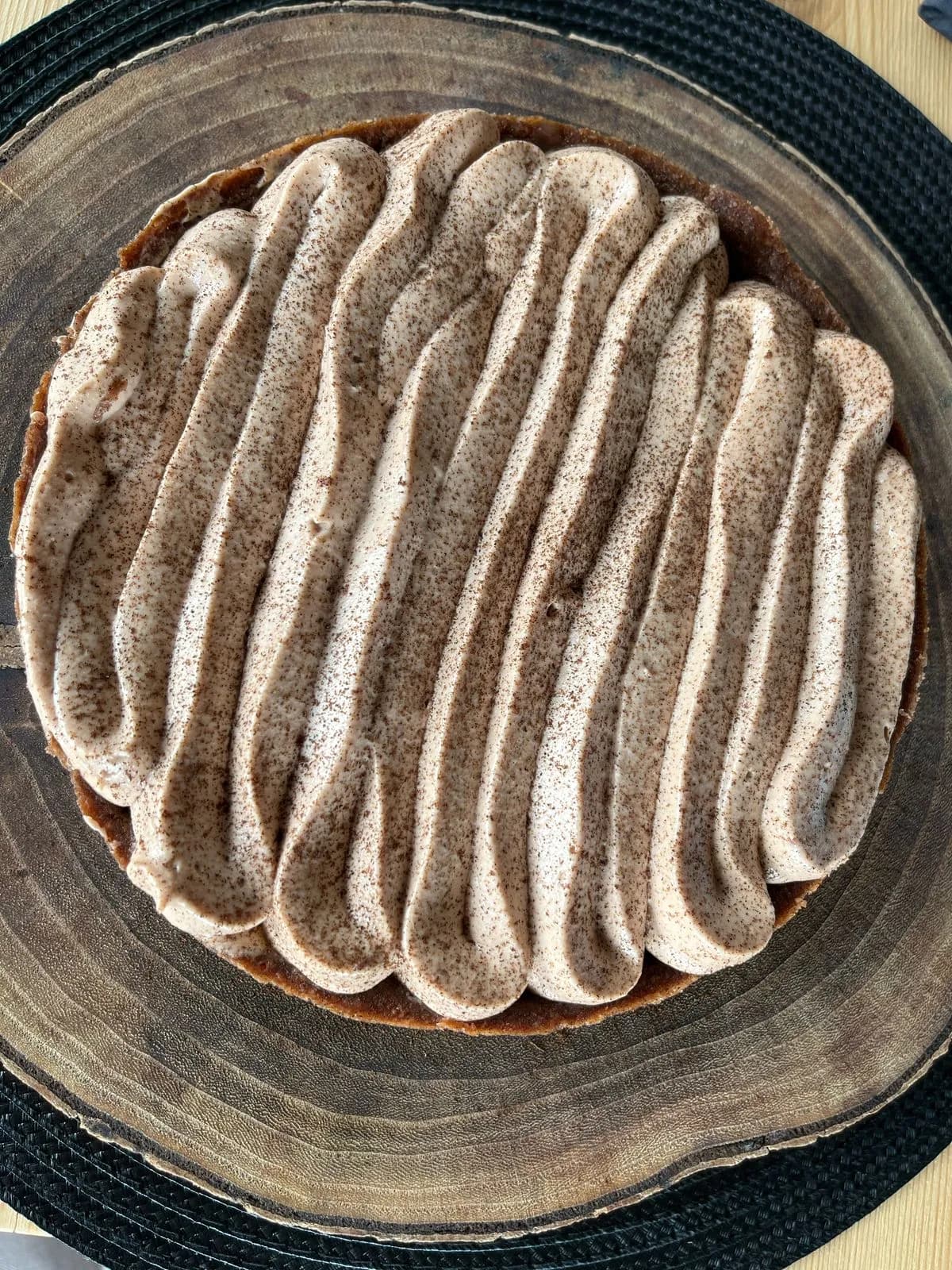 Tarte au chocolat et crème