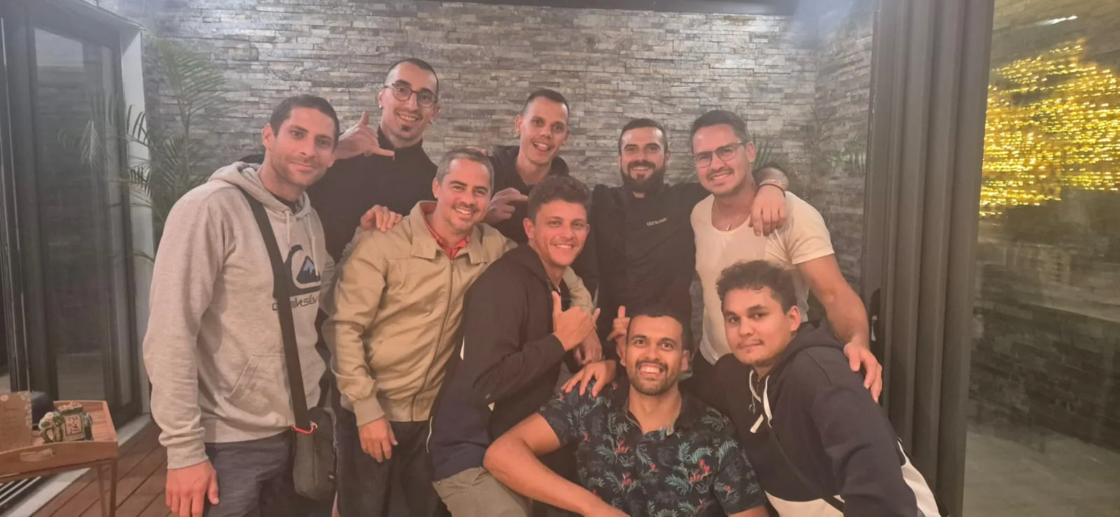 Groupe d'amis au Lieu de vie